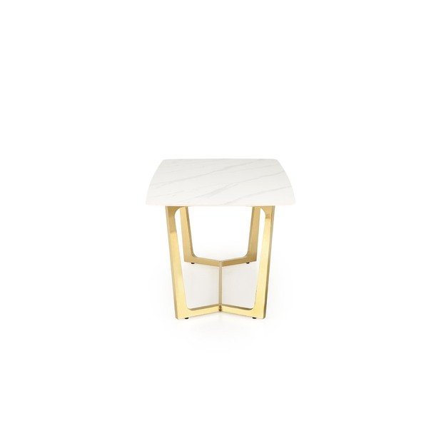 CLEMENTE table, color: top - white marble, legs - gold 10