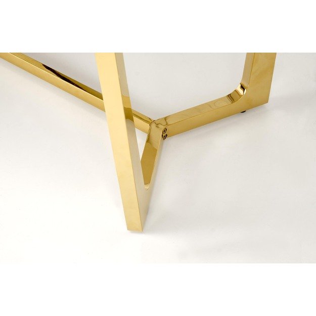 CLEMENTE table, color: top - white marble, legs - gold 13