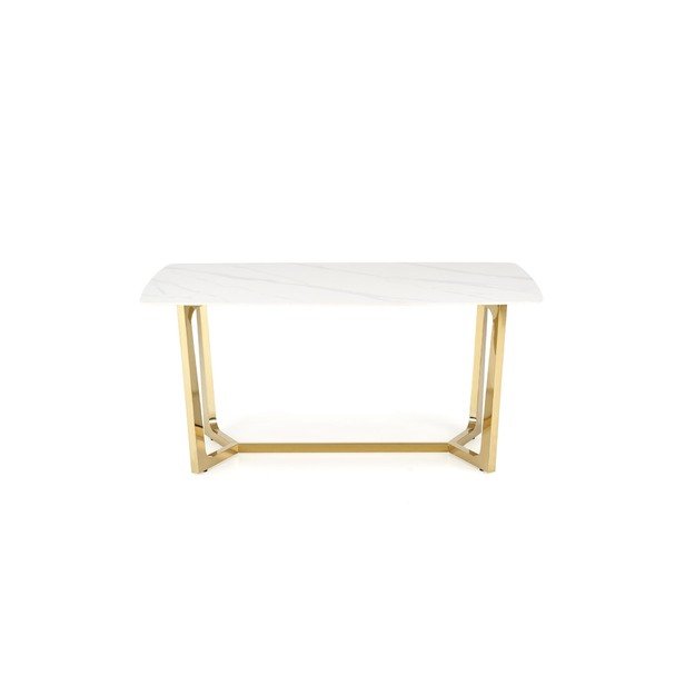 CLEMENTE table, color: top - white marble, legs - gold 15