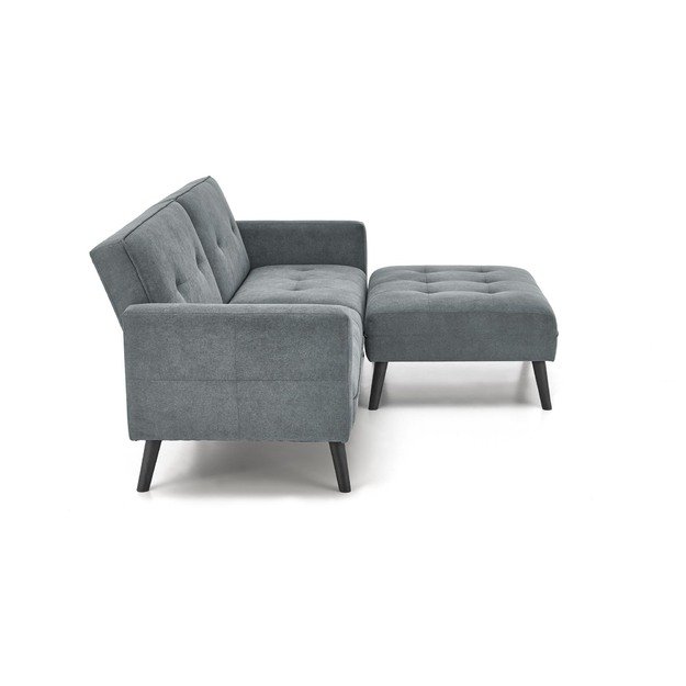 CORNELIUS folding sofa with ottoman, color: grey 5