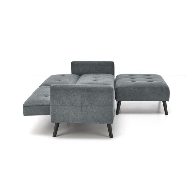 CORNELIUS folding sofa with ottoman, color: grey 18