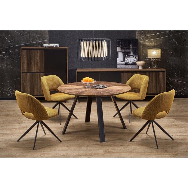 DANILO table walnut/black
