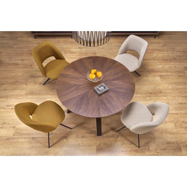 DANILO table walnut/black 8