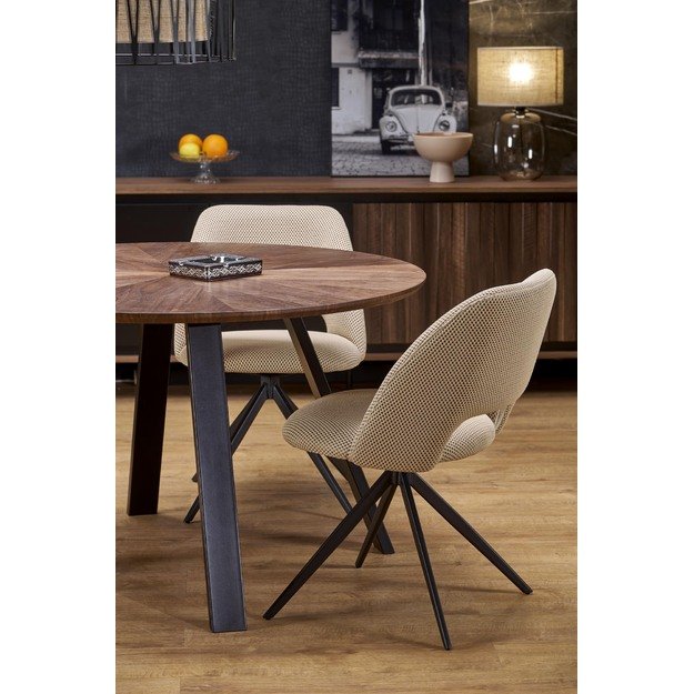 DANILO table walnut/black 20