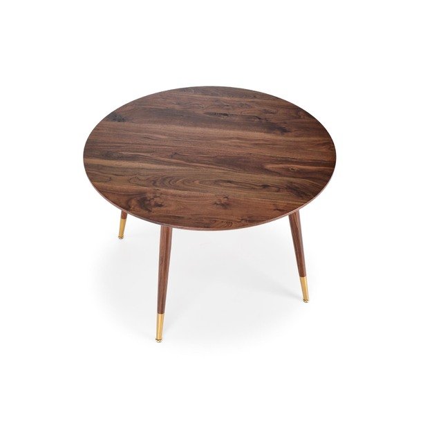 DOMENICO table walnut/gold 18
