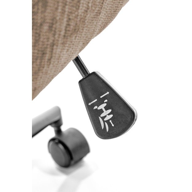 FLORES swivel armchair, light brown 16