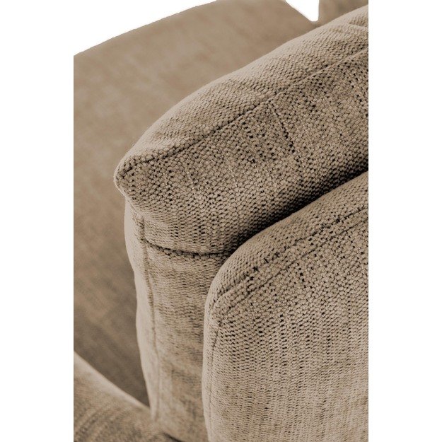 FLORES swivel armchair, light brown 14