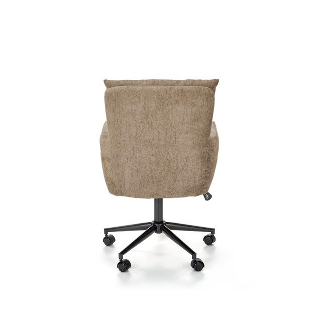 FLORES swivel armchair, light brown 10