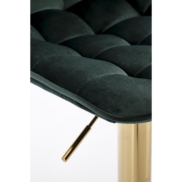 H120 bar stool, gold / dark green 13