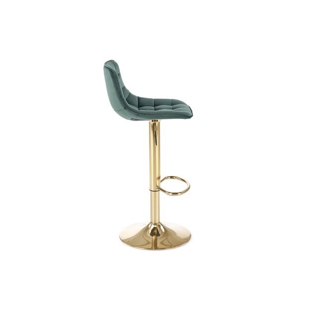 H120 bar stool, gold / dark green 17