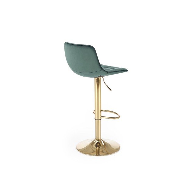 H120 bar stool, gold / dark green 18