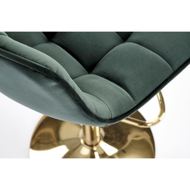 H120 bar stool, gold / dark green 21