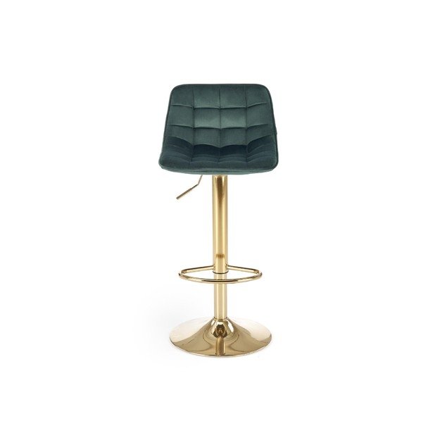 H120 bar stool, gold / dark green 22