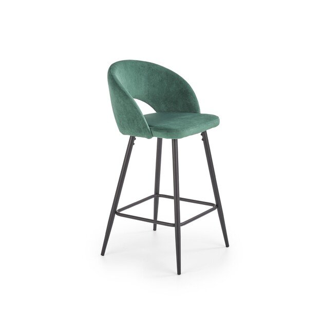 H96 bar stool. color: dark green