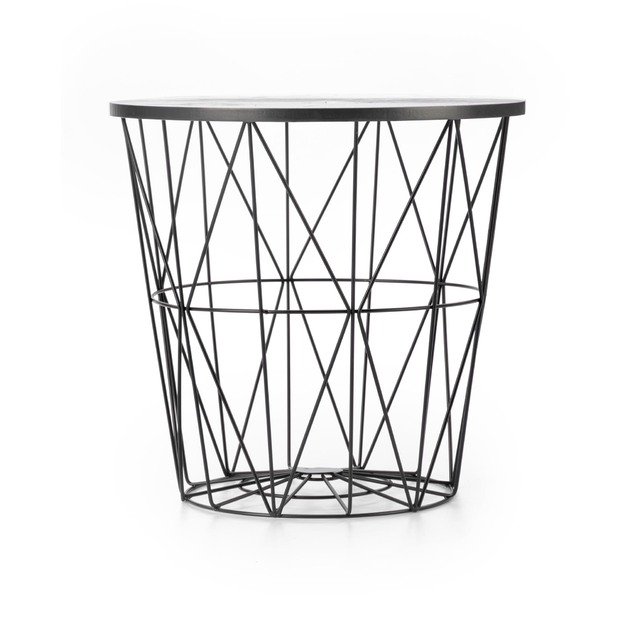HARISSA_B coffee table, black / black marble 3