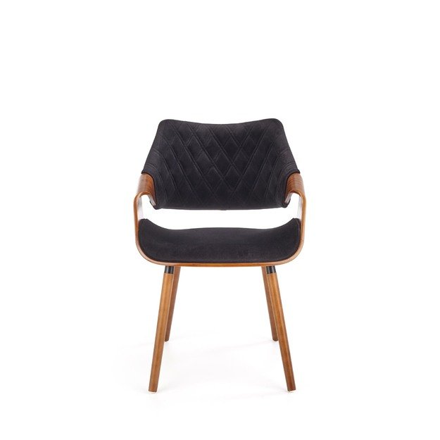 K396 chair, color: walnut / black 1
