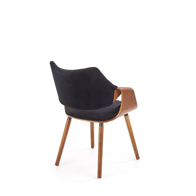 K396 chair, color: walnut / black 20