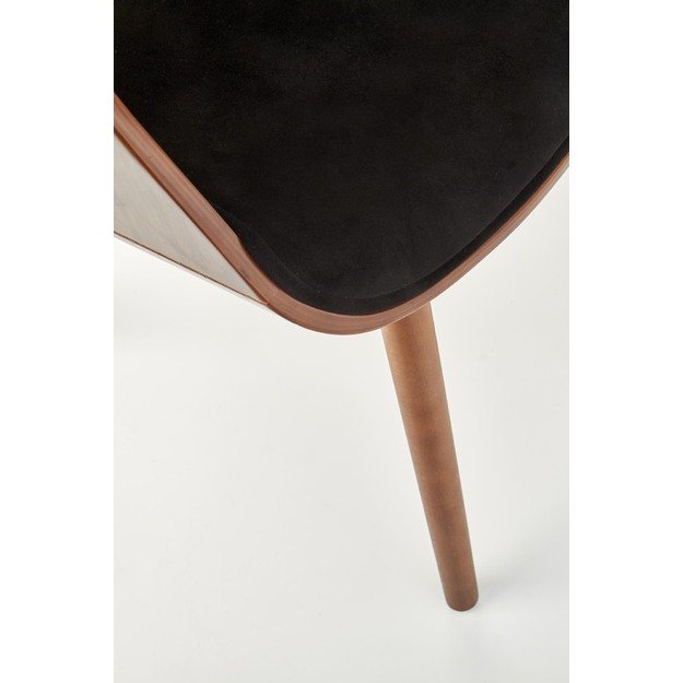 K396 chair, color: walnut / black 23