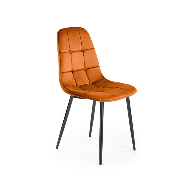 K417 chair, cinnamon velvet