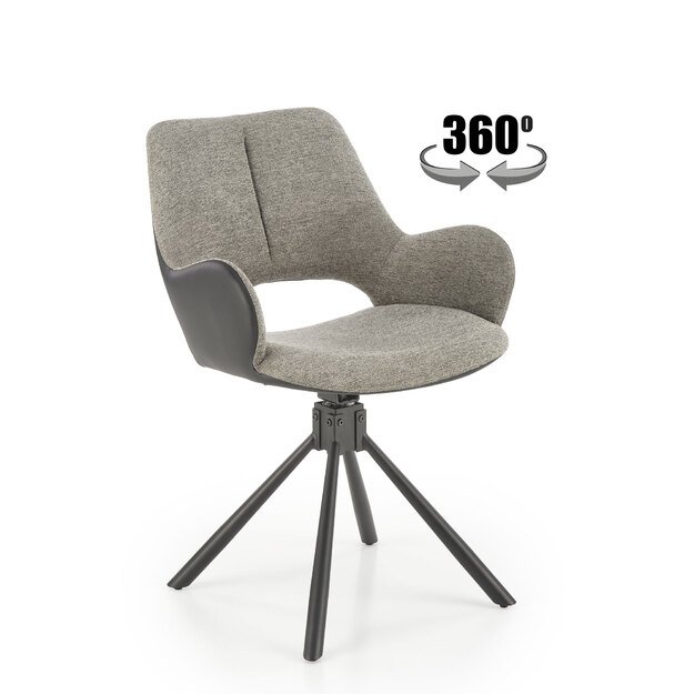 K494 chair, grey / black