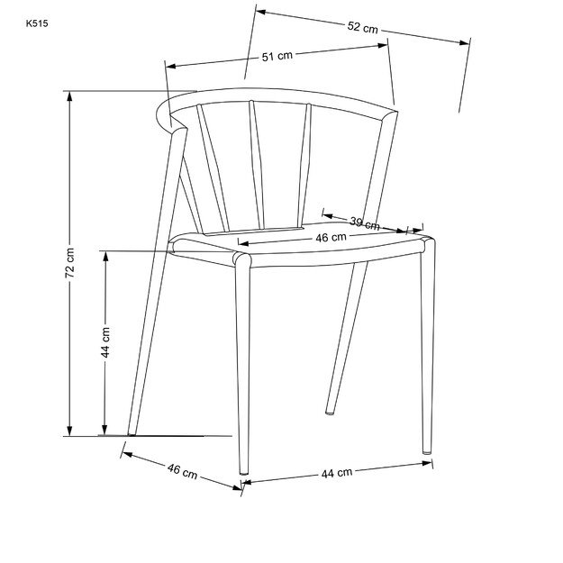 K515 chair, natural 14