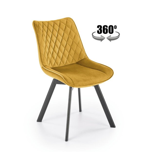 K520 chair, mustard / black