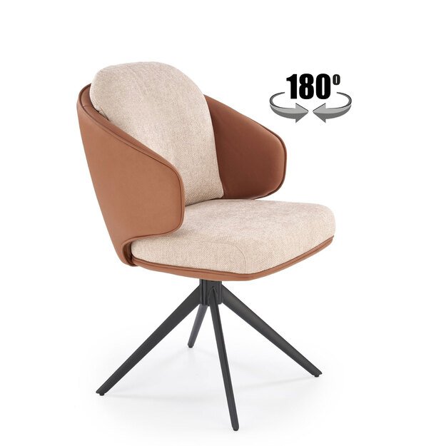 K554 chair, brown / beige
