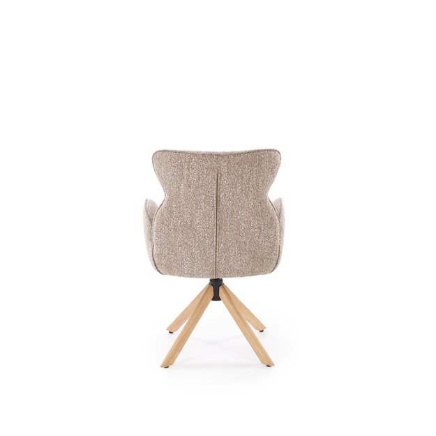 K585 chair, dark beige / natural oak 2