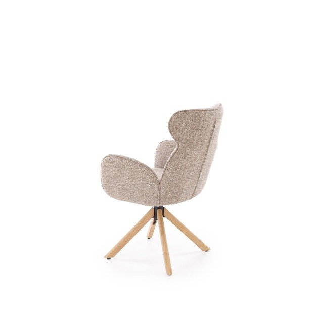 K585 chair, dark beige / natural oak 11