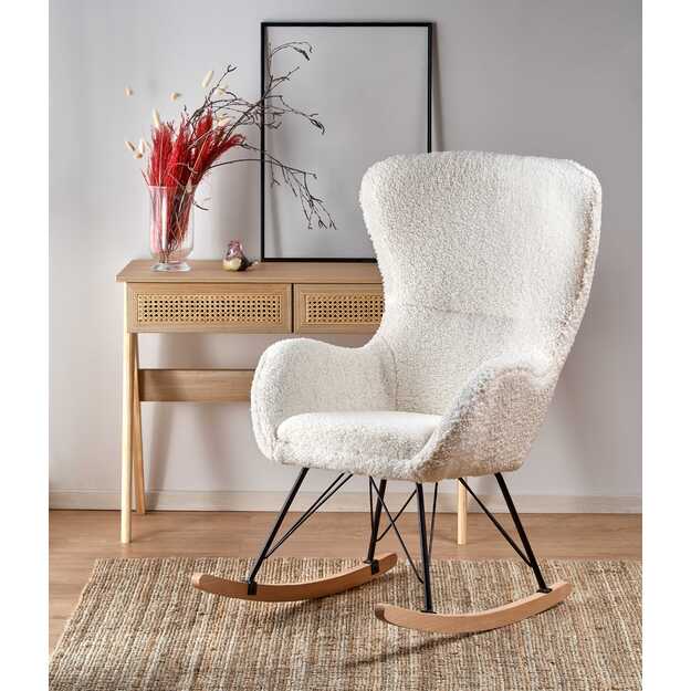 LIBERTO 2 leisure armchair cream / black / natural