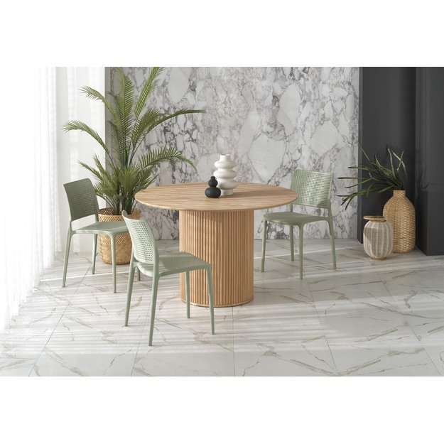 LOPEZ round table, natural oak
