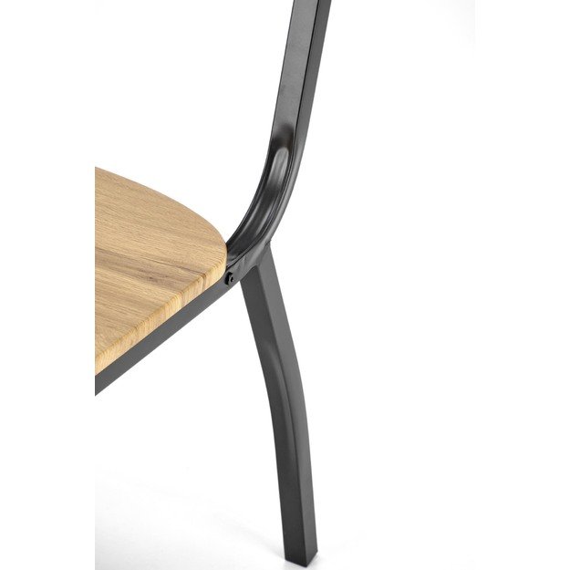 MILTON table + 4 chairs color: natural / black 12