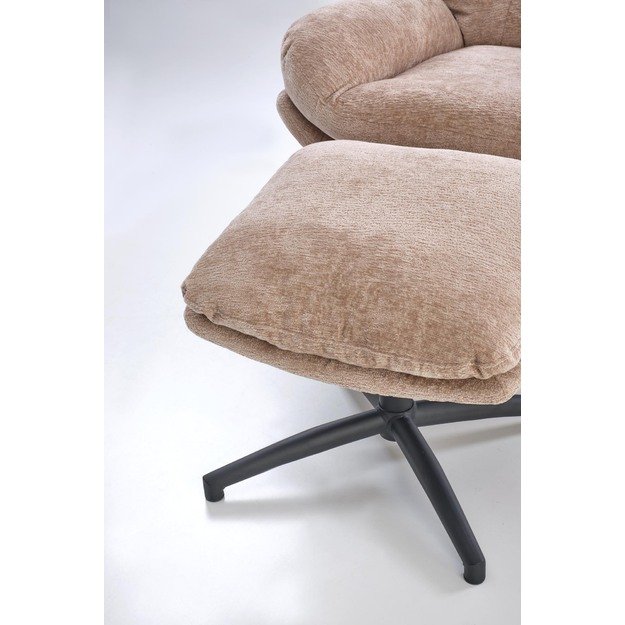 PESTO armchair with ottoman / rocking function, color: beige 6