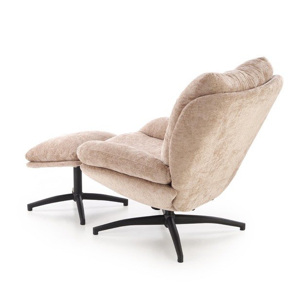 PESTO armchair with ottoman / rocking function, color: beige 5