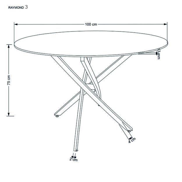 RAYMOND 2 table, white marble / silver 5