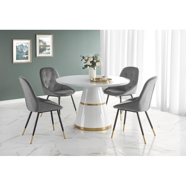VEGAS color: top - white, leg - white / gold