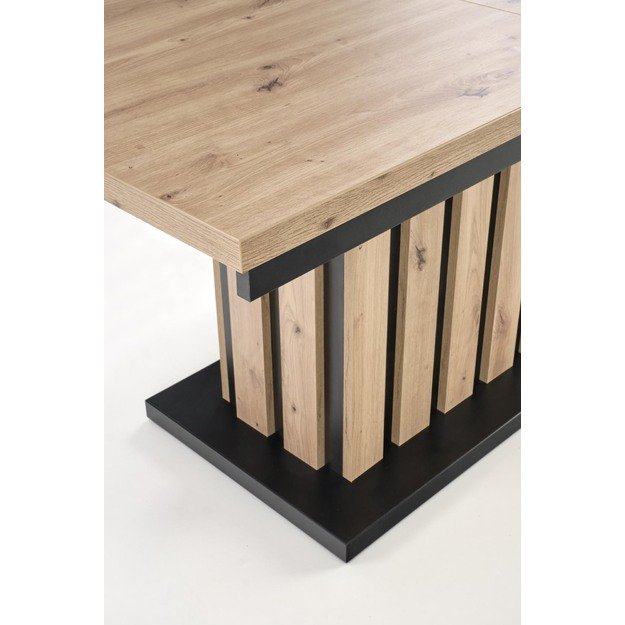 BARETTI coffee table, artisan oak / black 4