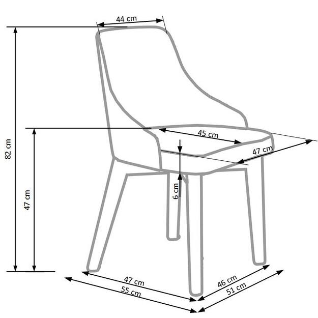 TOLEDO chair, color: sonoma oak 2