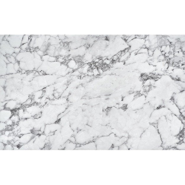 PERONI extension table, white marble / black 4