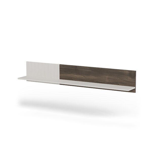 RANDOM 2 P-1 hanging shelf, color: cashmere / walnut / black