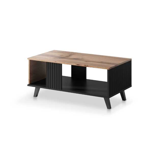 RANDOM LAW-1 coffee table, color: wotan oak/black