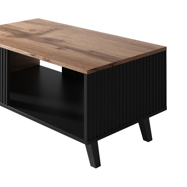 RANDOM LAW-1 coffee table, color: wotan oak/black 4