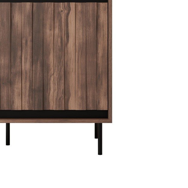 SWING S-1 wardrobe, walnut / black 2