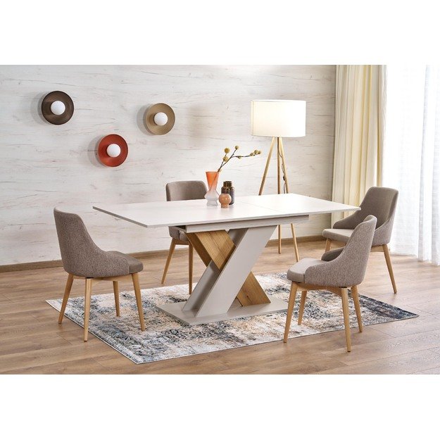 XARELTO extension table, cashmere / cremona oak