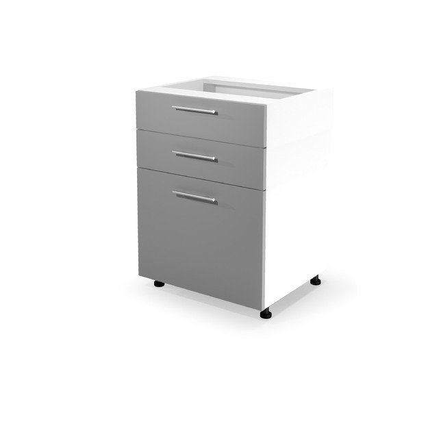 VENTO DS3-60/82 lower cabinet with drawers, color: white/light grey