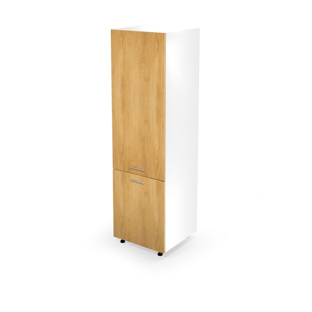 VENTO DL-60/214 high cargo cabinet, color: white / honey oak