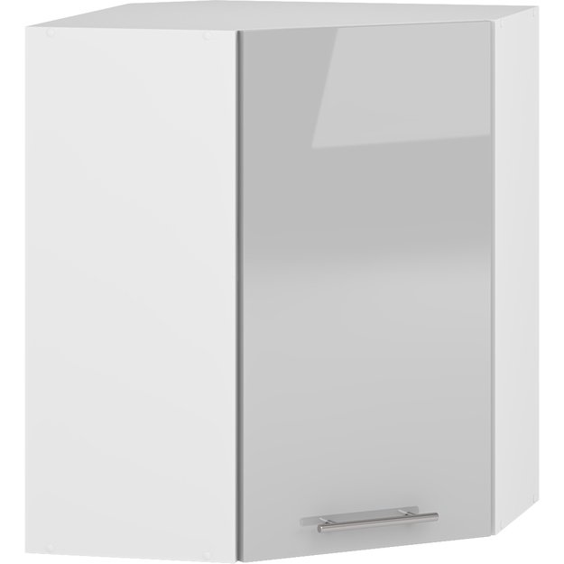 VENTO GN-60/72 corner top cabinet, color: white / light grey