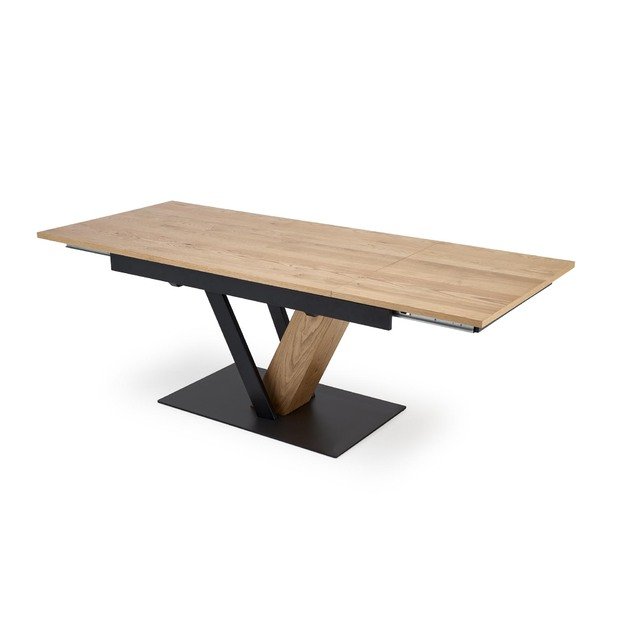 FANIS  extension table, natural / black 9