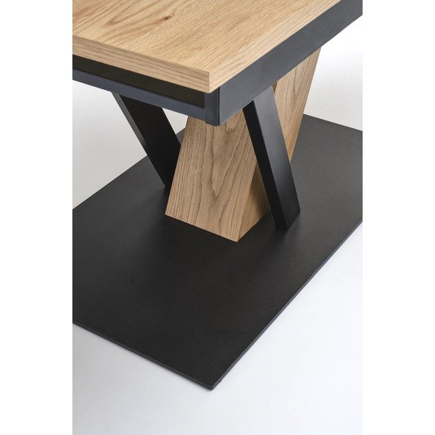 FANIS  extension table, natural / black 1