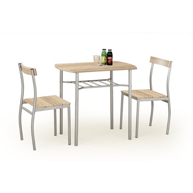LANCE table + 2 chairs color: sonoma oak
